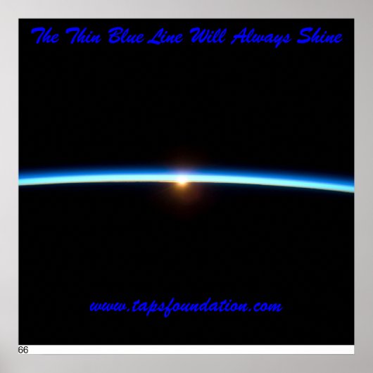 Das Thin Blue Line Poster (Vorne)