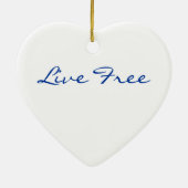 Das tiefe blaue Meer sprach mit mir, Delphinherz Keramik Ornament (Hinten)