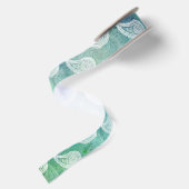 Das tiefe blaue Paisley Satinband (Rückseite)
