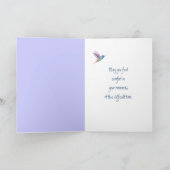 Das tiefste Beileid ist der schöne Hummingbird Karte (Innenseite)