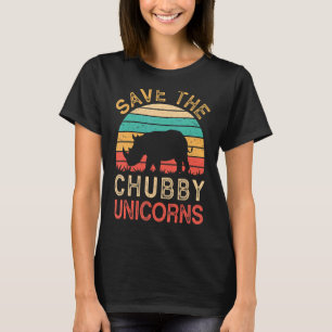 Das Tier Chubby Unicorn Rhino gerettet T-Shirt