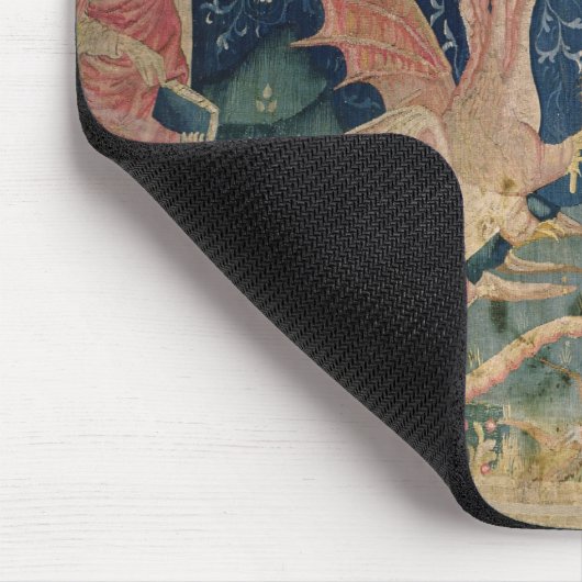 Das Tier des Meeres mit sieben Köpfen Mousepad (Ecke)