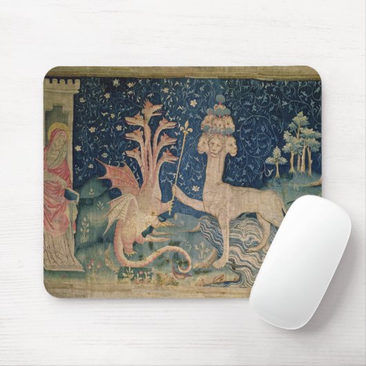 Das Tier des Meeres mit sieben Köpfen Mousepad (Mit Mouse)