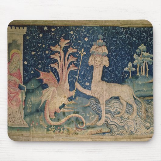 Das Tier des Meeres mit sieben Köpfen Mousepad (Vorne)