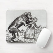 Das Tier von Gevaudan ein junges Mädchen Mousepad (Mit Mouse)