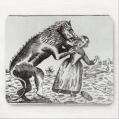 Das Tier von Gevaudan ein junges Mädchen Mousepad (Vorne)