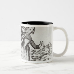Das Tier von Gevaudan ein junges Mädchen Zweifarbige Tasse