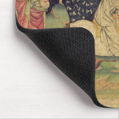 Das Tier wird in den See des Schwefels geworfen Mousepad (Ecke)