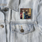 Das tiff der Liebhaber, 1872 (Öl auf Platte) Button (Beispiel)