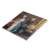 Das tiff der Liebhaber, 1872 (Öl auf Platte) Fliese (Seite)