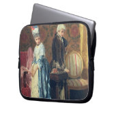 Das tiff der Liebhaber, 1872 (Öl auf Platte) Laptopschutzhülle (Vorderseite Links)