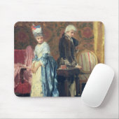 Das tiff der Liebhaber, 1872 (Öl auf Platte) Mousepad (Mit Mouse)