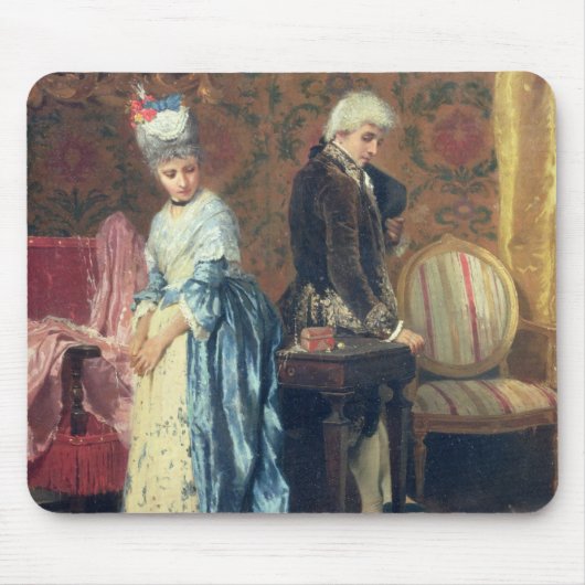 Das tiff der Liebhaber, 1872 (Öl auf Platte) Mousepad (Vorne)