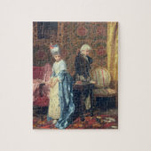 Das tiff der Liebhaber, 1872 (Öl auf Platte) Puzzle (Vertikal)