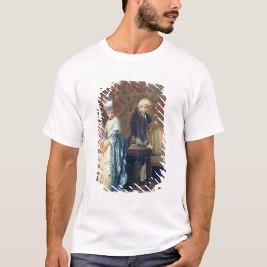 Das tiff der Liebhaber, 1872 (Öl auf Platte) T-Shirt (Vorderseite)