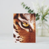 Das Tigeraugenfoto Postkarte (Stehend Vorderseite)