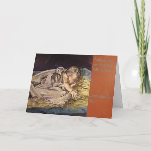 Das TIMING-" Weihnachtskarte "des Gottes Feiertagskarte (Vorderseite)