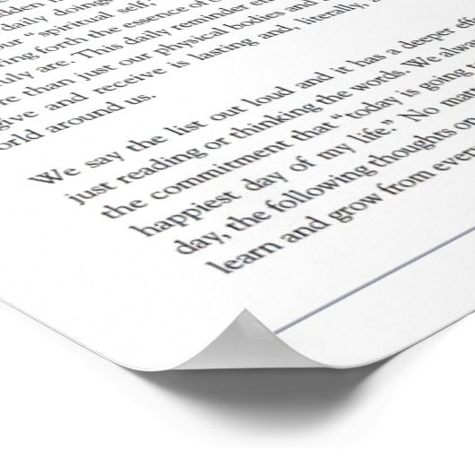 Das "To be List Poster" Poster (Ecke)