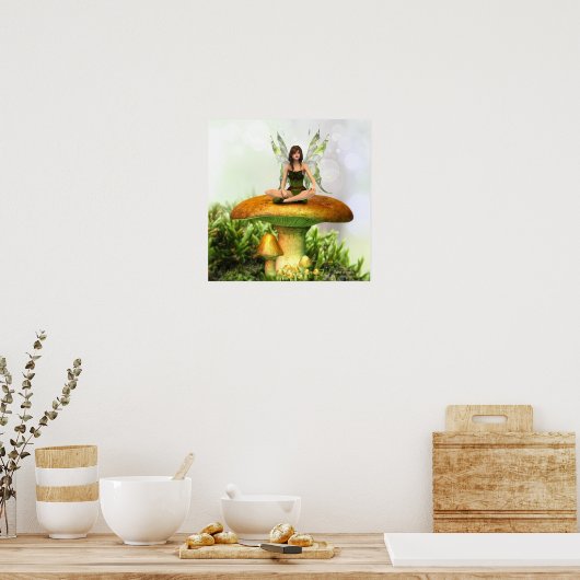 Das Toadstool Feenposter drucken Poster (Küche)