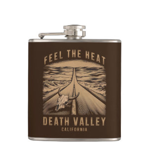 Das Todestal Kalifornien fühlt sich heiß Flachmann