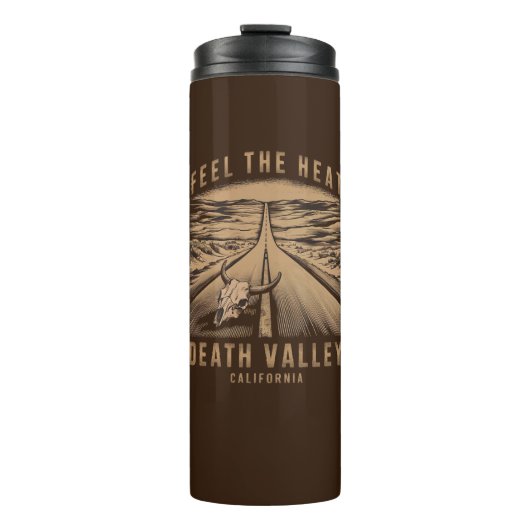 Das Todestal Kalifornien fühlt sich heiß Thermosbecher (Vorderseite)