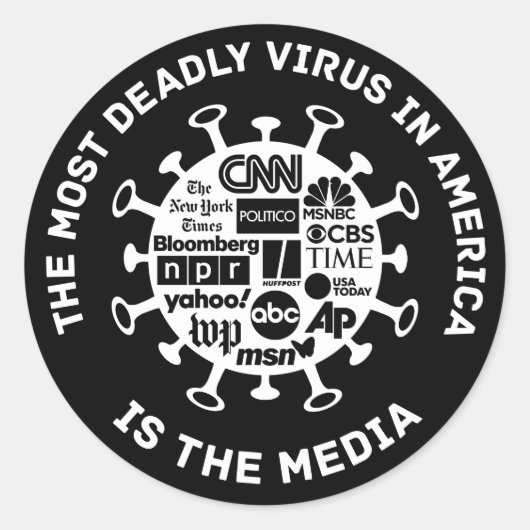 Das tödlichste Virus in Amerika - Funny Stickers (Vorderseite)