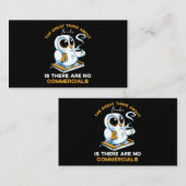 Das Tolle an Büchern ist, dass es kein Komma gibt Visitenkarte (Vorne/Hinten)