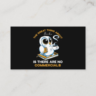 Das Tolle an Büchern ist, dass es kein Komma gibt Visitenkarte