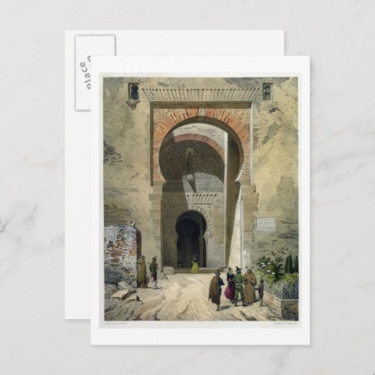 Das Tor der Gerechtigkeit, Eingang zur Alhambra, G Postkarte (Vorne/Hinten)