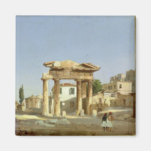 Das Tor des Agoras in Athen, 1843 Magnet