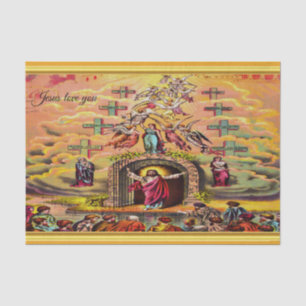 Das Tor des Himmels mit einer Goldfolie Seidenpapier