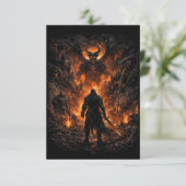 Das Tor des Infernos Dankeskarte (Stehend Vorderseite)