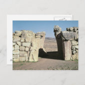 Das Tor des Königs aus den Mauern von Hattusas Postkarte (Vorne/Hinten)