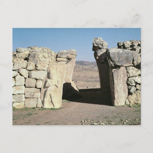 Das Tor des Königs aus den Mauern von Hattusas Postkarte (Vorderseite)