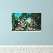 Das Tor des Teufels, LoweMt. Lowe, CA Leinwanddruck (Insitu (Holzboden))