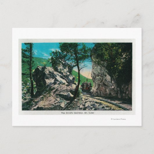 Das Tor des Teufels, LoweMt. Lowe, CA Postkarte (Vorderseite)