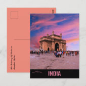 Das Tor Indiens Postkarte (Vorne/Hinten)