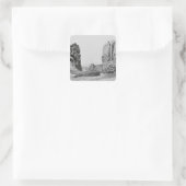 Das Tor und Pike's Peak Quadratischer Aufkleber (Tasche)