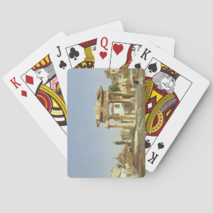 Das Tor von Agora in Athen, 1843 Spielkarten