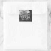 Das Tor von Calais oder das Riffriff Quadratischer Aufkleber (Tasche)