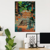 Das Tor Yomei bei Nikko Shrine von Tsuchiya Koitsu Poster (Heimbüro)