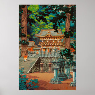 Das Tor Yomei bei Nikko Shrine von Tsuchiya Koitsu Poster