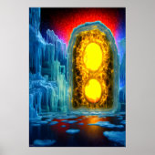 Das Tor zur anderen Seite | AI Art Poster (Vorne)