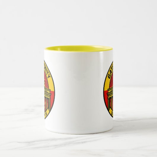 Das Tor zur Einheit Zweifarbige Tasse (Mittel)