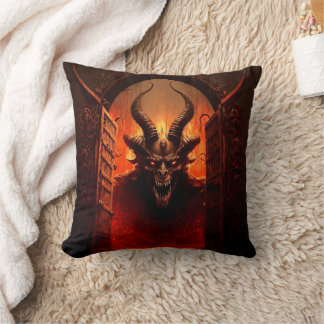 Das Tor zur Hölle mit Teufel Motiv Kissen