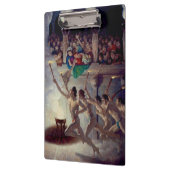 Das Torchrennen, griechische Olympia von N. C. Wye Klemmbrett (Links)