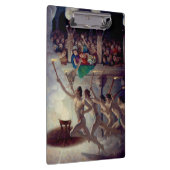 Das Torchrennen, griechische Olympia von N. C. Wye Klemmbrett (Rechts)