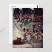 Das Torchrennen, griechische Olympia von N. C. Wye Postkarte (Vorne/Hinten)