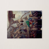 Das Torchrennen, griechische Olympia von N. C. Wye Puzzle (Horizontal)