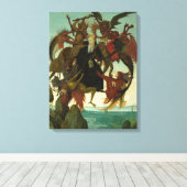 Das Torment von Saint Anthony, 1487 von Michelange Leinwanddruck (Insitu (Holzboden))